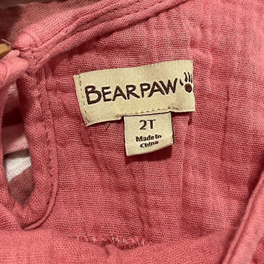 Bearpaw Girl’s Pink Striped and Solid Sleeveless Summer Dress Bundle, Size 2T